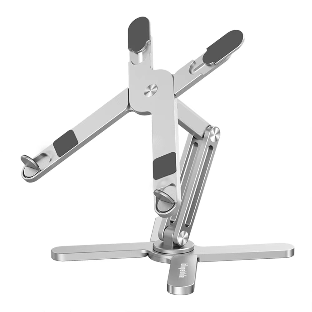 Support D'Ordinateur Portable Pliable En Aluminium Yuwvo X, Rotation À 360°, Pour Macbook Pro 13/17 Pouces, 32X8X6 Cm, Léger Et Pratique