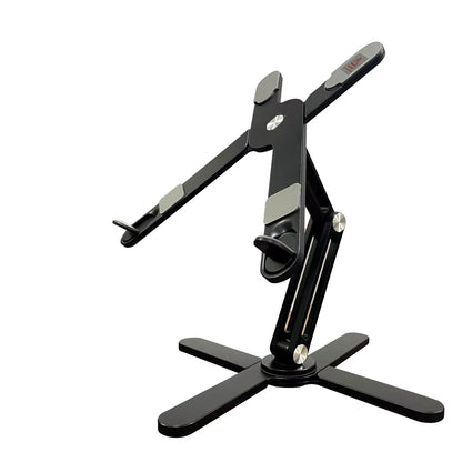 Support D'Ordinateur Portable Pliable En Aluminium Yuwvo X, Rotation À 360°, Pour Macbook Pro 13/17 Pouces, 32X8X6 Cm, Léger Et Pratique