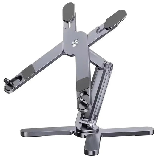 2025 New Hot Selling N86 Aluminum Alloy Foldable X Foldable 360 Rotating Height Adjustable Heat Dissipation Laptop Stand