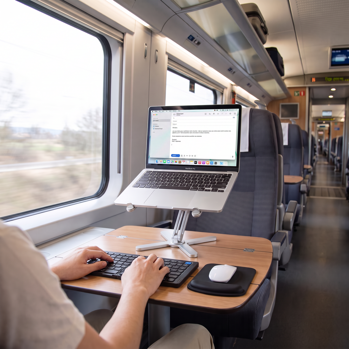 ErgoLife Pro® - Nouveaux Support Ordinateur - Réglable et Portable