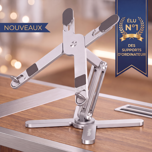 ErgoLife Pro® - Nouveaux Support Ordinateur - Réglable et Portable